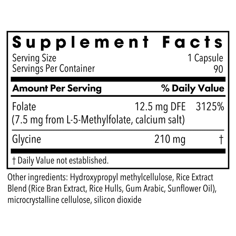 MethylPro L-Methylfolate 7.5 mg - L Methyl Folate, Methylfolate Supplement for Women & Men, Methylated Vitamin B9 (5-MTHF) for Brain Health, Focus, Calm - 30 Capsules (Pack of 2) 30 Count (Pack of 2)