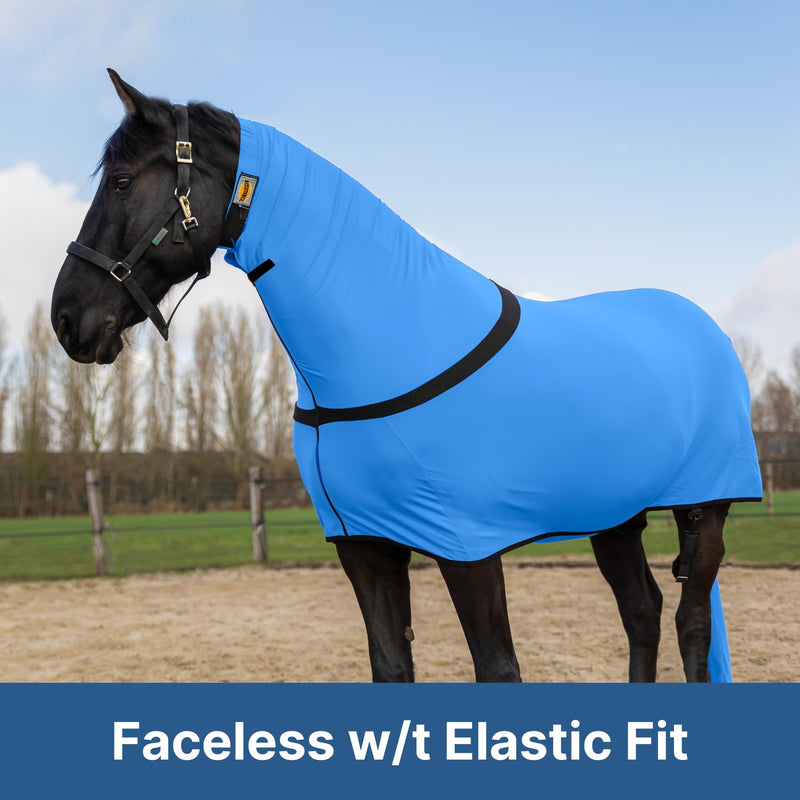 Premium Horse Full Body Slinky - Full Zipper & Faceless - Lycra Material - Available in 5 Colors Royal Blue Large - BeesActive Australia