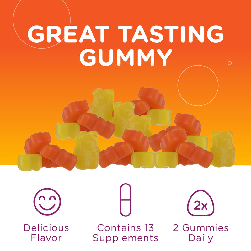 Zahler - Chapter One Kids Multivitamin Gummy with 13 Vitamins & Nutrients (120 Flavored Gummies) - Certified Kosher Kids Vitamins Including Vitamin C, D3, Zinc & More - Delicious Multivitamin Gummies 120 Count (Pack of 1)