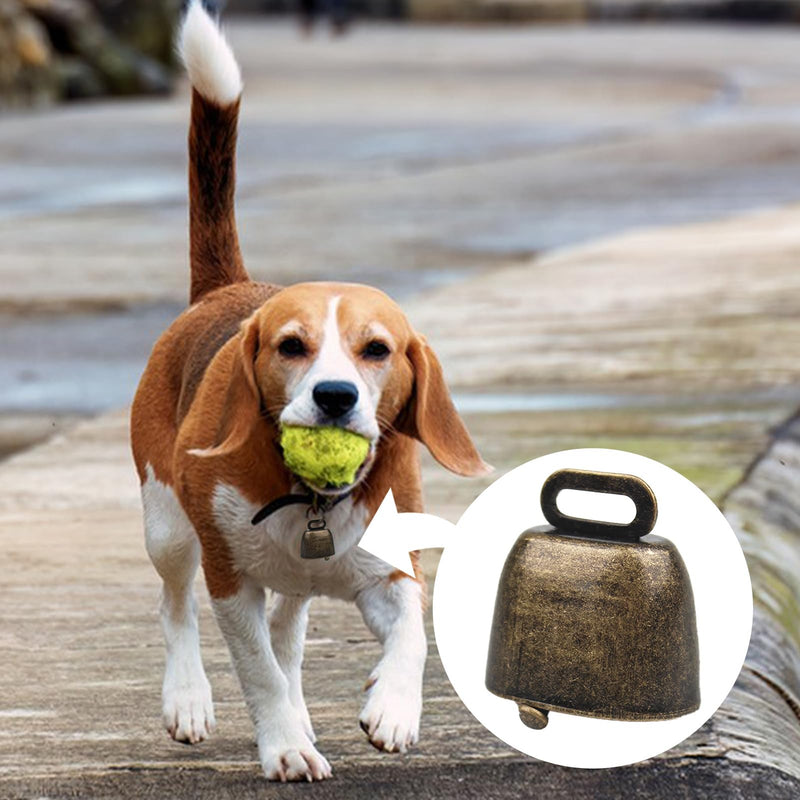 2pcs bells for crafts, metal vintage bells, tracker bells, Christmas bells, bells for training pet collar pendant, DIY wind chime, small cow bell, goat bell, bronze - BeesActive Australia