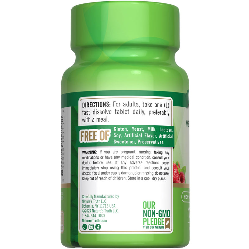 Nature's Truth B12 Vitamin Sublingual Tablets | 1000 mcg | 120 Count | Vegan, Non-GMO & Gluten Free