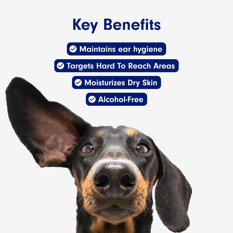 PetLab Co. Clear Ears – Support Healthy Ears in Seconds Daily - Expertly Formulated Dog Ear Cleaner - Designed to Help Support Regular Ear Care, Help Manage Wax or Dirt Build-Up, and Support Dry Skin