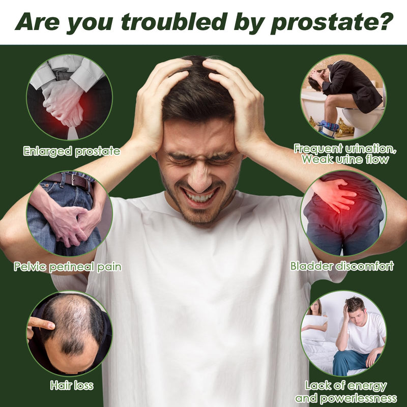 Organic Saw Palmetto - Prostate Health Supplements for Men with Ashwagandha Root, Stinging Nettle, Pumpkin Seed, Prostate Defend Propnietary Blend, DHT Blocker, 120 Count 120 Count (Pack of 1) - BeesActive Australia