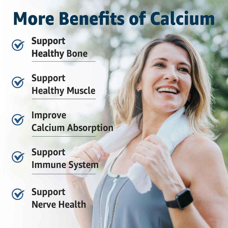 Calcium Gummies - Algae Calcium 600mg with Vitamin D3 K2 Magnesium | Bone, Muscle Strength & Immune Support - Sustainably Sourced Algae Calcium for Women & Men, 70+ Mineral, Vegan, 2PACK 60 Count (Pack of 2)