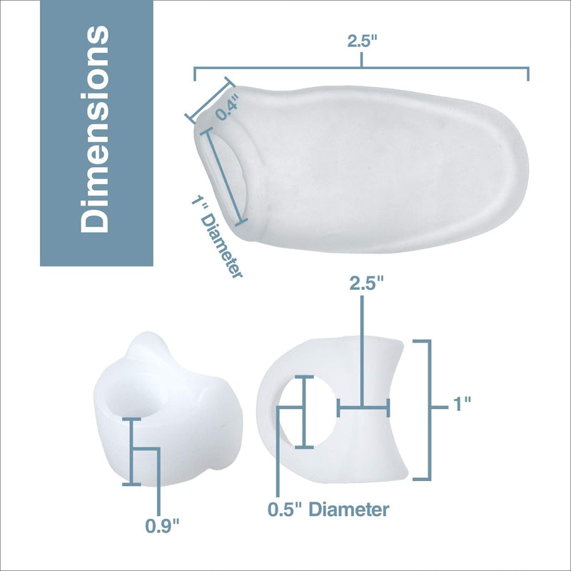 ZenToes Bunion Pain Relief Bundle - 4 Toe Separators and 4 Bunion Shields - Properly Aligns Big Toe, Separates Drifting Toes, Prevents Shoe Rub