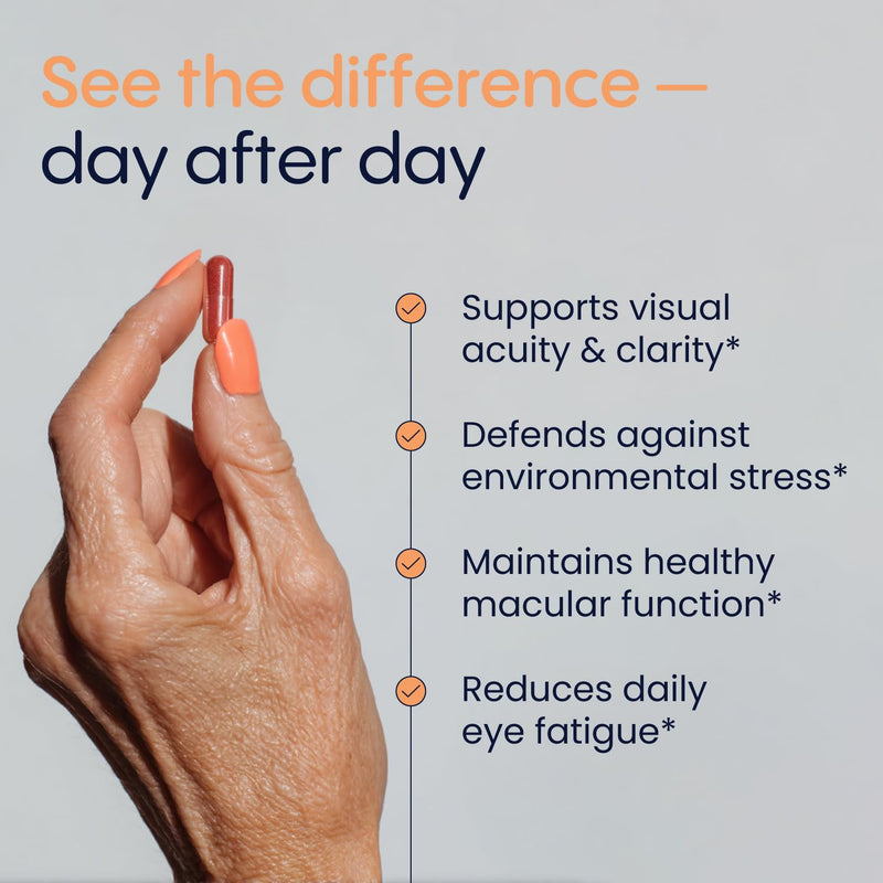 Simply Nature's Pledge Macu MD | Eye Vitamins | 3-Month Supply with Lutein, Zeaxanthin, Meso-Zeaxanthin, Astaxanthin & Bilberry Extract | Advanced Macu Health Vision Support 90 Count (Pack of 1)