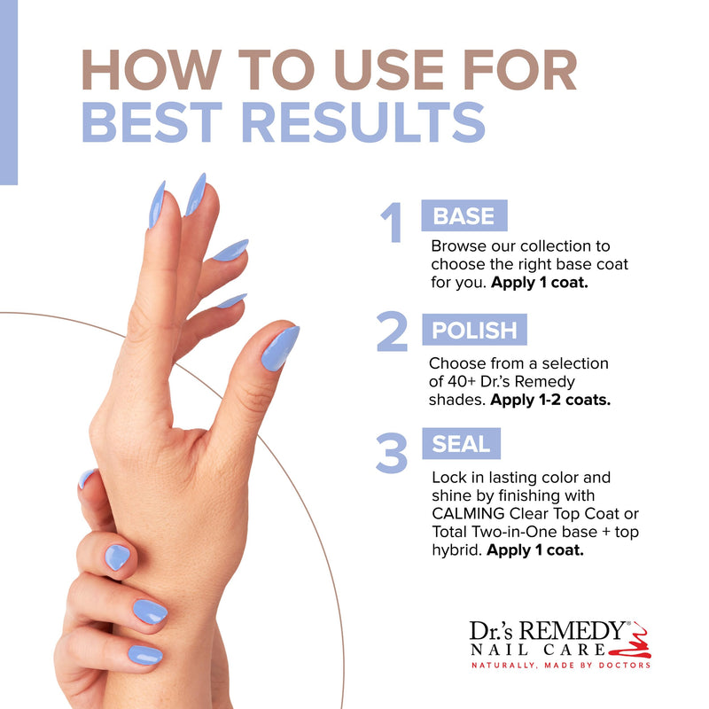 Dr’s Remedy Enriched Nail Polish: Non Toxic, All Natural, and Organic - Doctor Formulated: Strengthens, Restores, Heals, and Protects '24-Free' - PERCEPTIVE Periwinkle