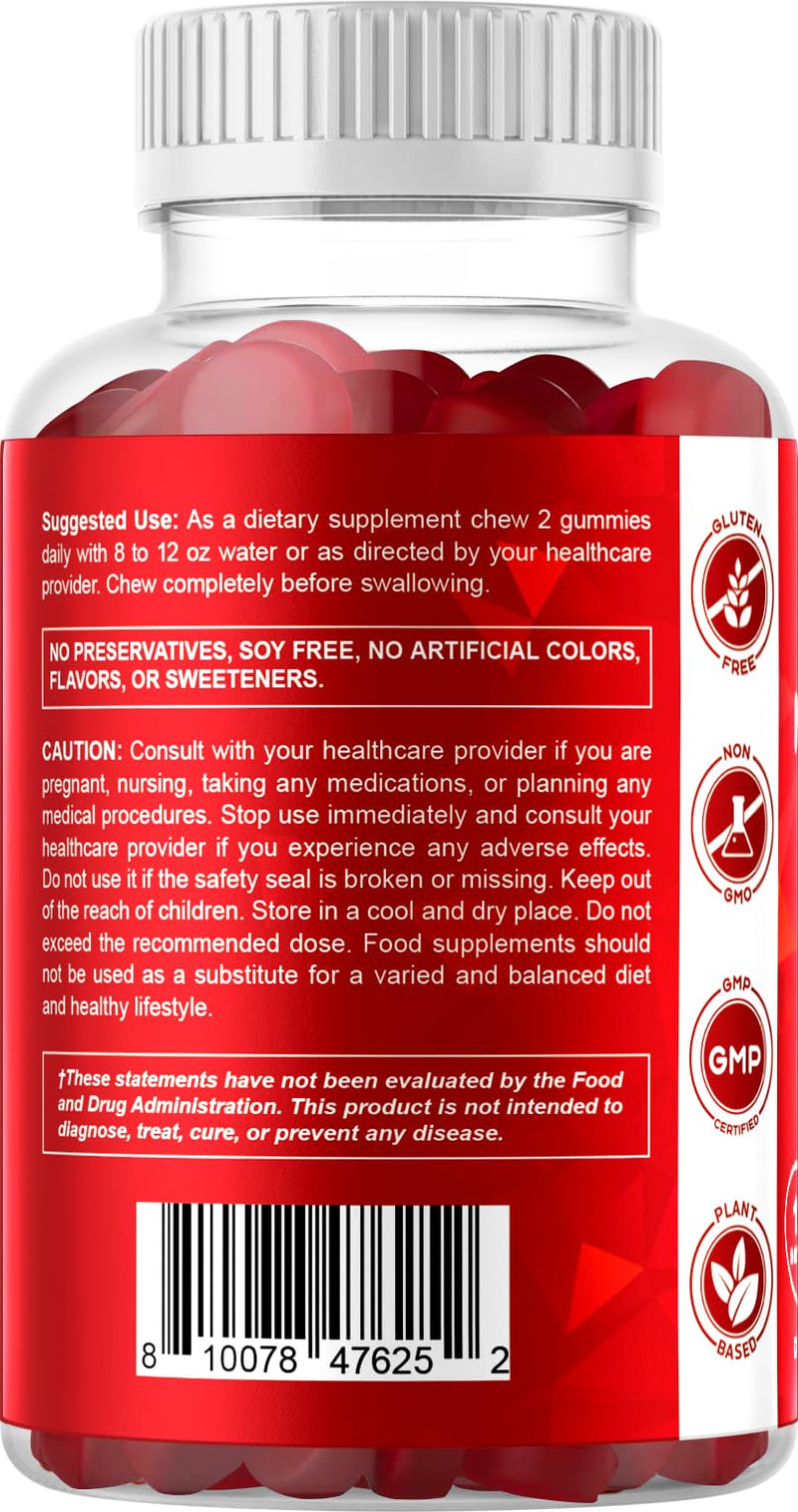 Vitamatic Extra Strength Vitamin B12 5000 mcg (Methyl B12) Gummies - 240 Count, Natural Cherry Flavored