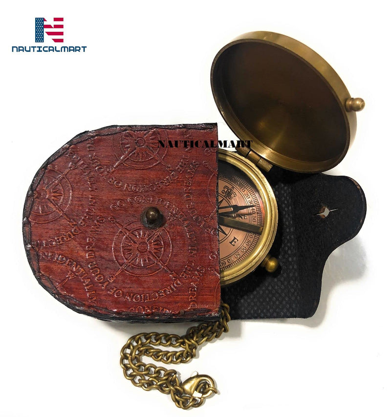Second Star to The Right J. M. Barrie, Peter Pan Engraved Brass Compass Directional Compass Magnetic Pocket Personalized Gift for Camping, Hiking and Touring - BeesActive Australia