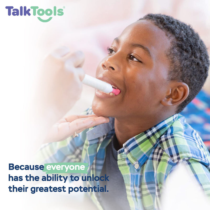 TalkTools Sensi Oral Sensory Therapy Tool with Soft Sensi Jaw Tips (Ocean Blue, 7 Tips Set - Ocean Blue) - BeesActive Australia