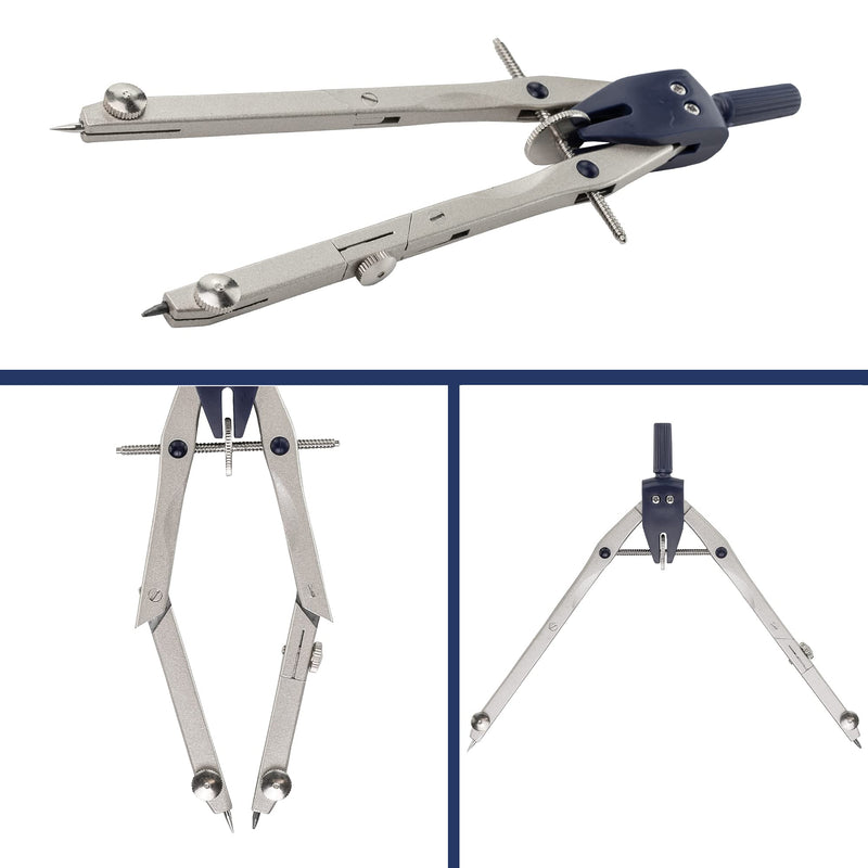 Pacific Arc Quick Rapid Bow Compass with Extension bar, ruling Pen, Universal Adaptor, 6 inch Break Leg, and Replacement Lead. Extension Bar With Ruling Pen - BeesActive Australia