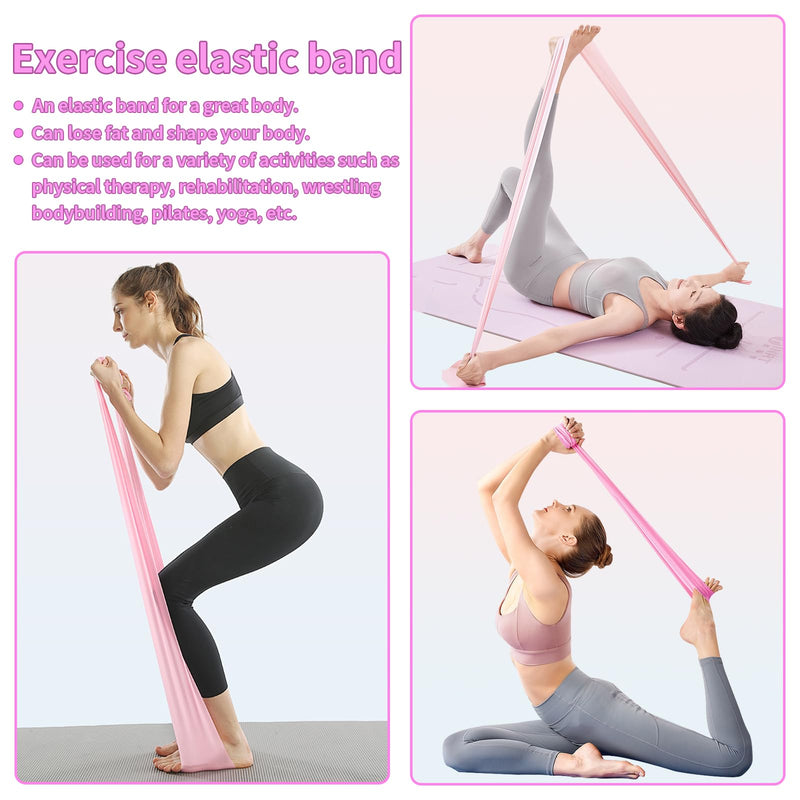 Pilates Essentials Kit for Women, Home Pilates Kit – 12" Pilates Ring, 9" Pilates Ball, Stretching Strap, 5 Resistance Bands, Yoga Socks, Pilates Kit for Home Workouts, Core Strength & Flexibility