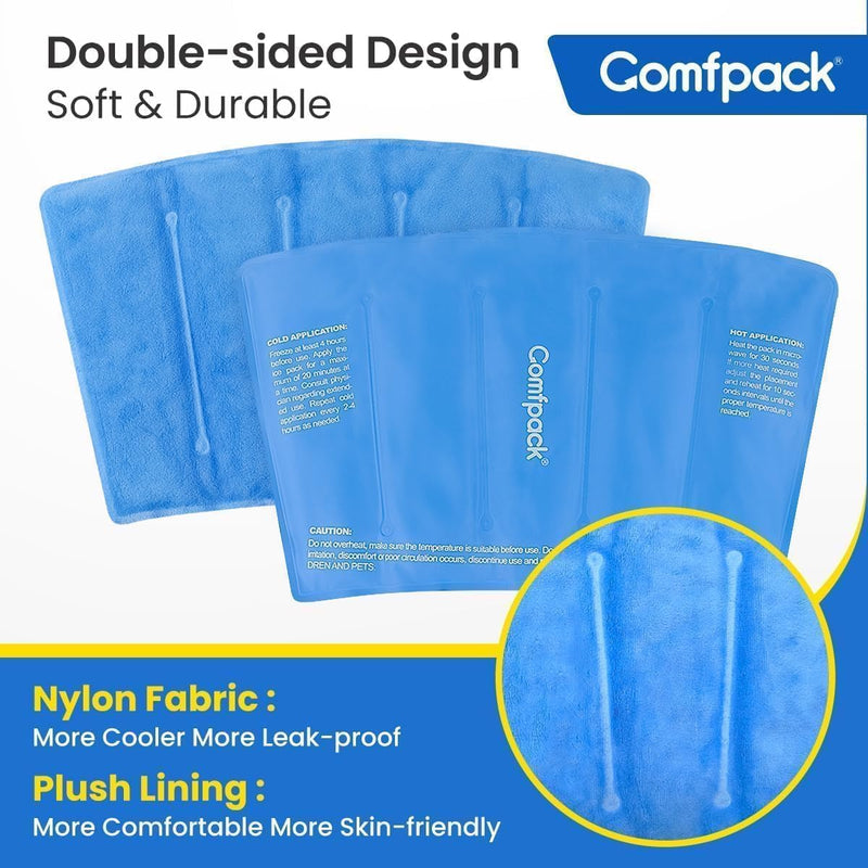 Reusable Leg Ice Pack Wrap for Calf & Shin Splint Relief - 360° Full Coverage Hot & Cold Therapy Compression Sleeve, FSA Eligible Ice Pack for Knee, Elbow and Arm Swelling - BeesActive Australia