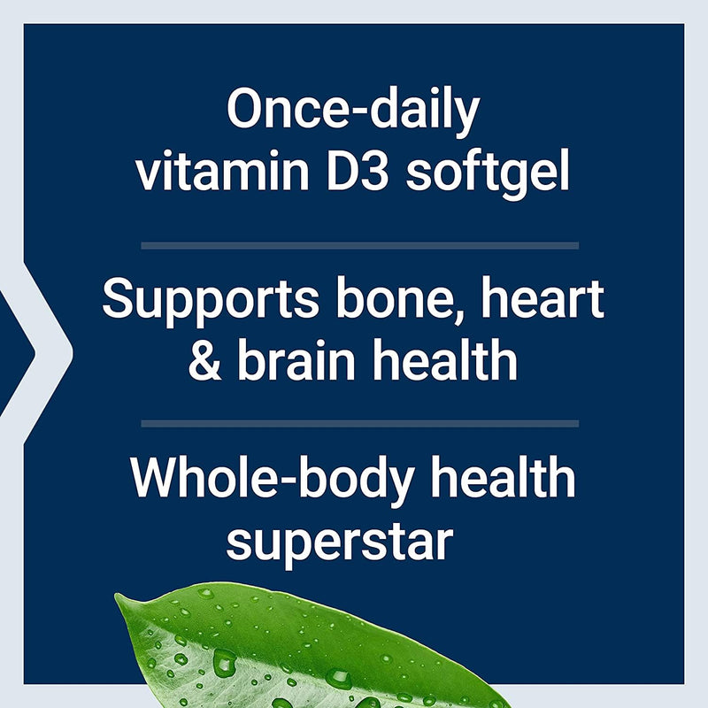 Life Extension Vitamin D3 125 mcg (5000 IU), Bone Health, Brain Performance, Immune System Support, Gluten-Free, Non-GMO, Once Daily, Two-Month Supply, 60 Softgels (Pack of 2) 60 Count (Pack of 2)