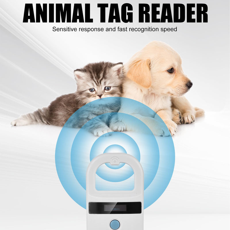 Pet ID reader, white animal chip reader, microchip reader for dogs/cats, pet microchip scanning dog microchip scanner, pet ID pet scanner pet chip reader for animal tracking - BeesActive Australia