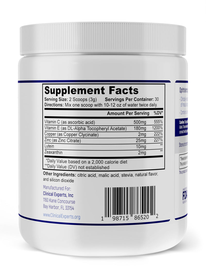 Navan AREDS 2 Powder - for Those Who Can't Consume Tablets or Softgels | Eye Vitamins & Minerals Antioxidant Supplement by Clinical Experts - Lutein, Zeaxanthin & Zinc - Kosher Style, 30 Servings