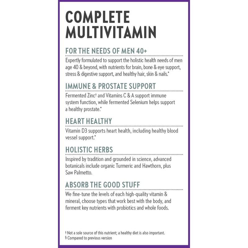 New Chapter Every Man's One Daily 40+ Multivitamin, 96 Tablets | Eyesight, Immune System, and Cellular Energy Support with Vitamin C and Saw Palmetto, Gluten Free and Vegetarian 96 Count (Pack of 1)