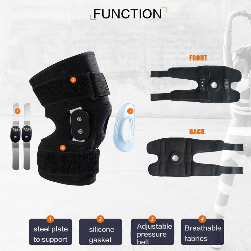 Decompression Knee Brace, Stable Support of The Knee, Pain Relief Large-Most people fit size 17"-22"