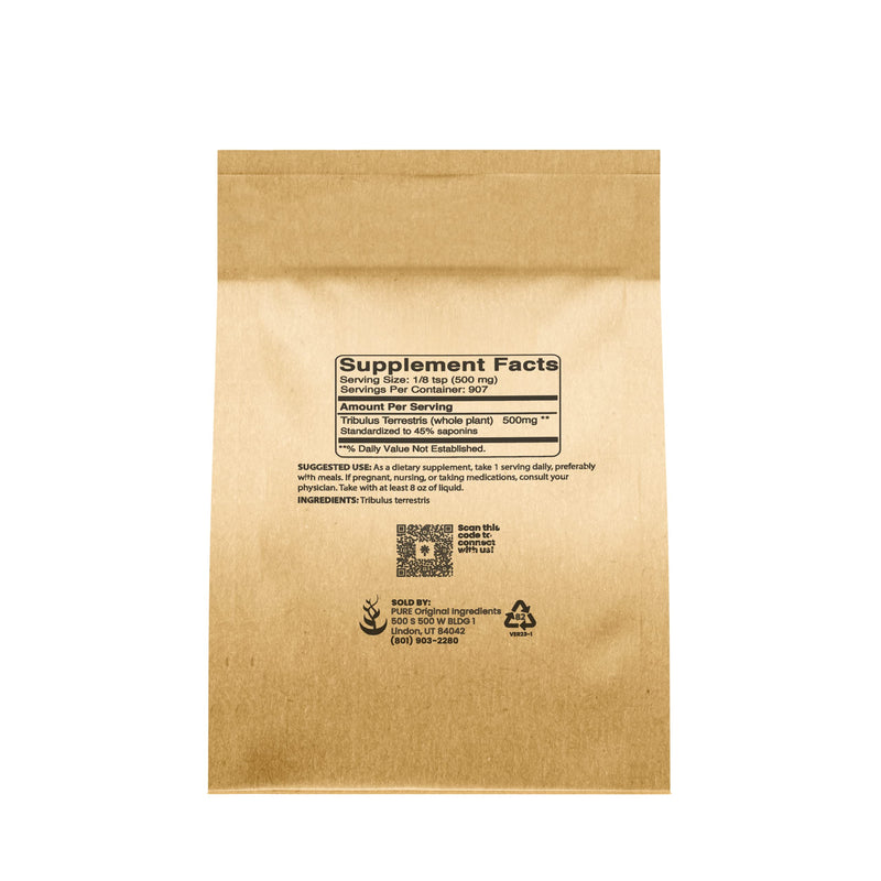 Pure Original Ingredients Tribulus Terrestris (1lb) Vegetarian, Gluten-free, Non-GMO 1 Pound (Pack of 1) - BeesActive Australia