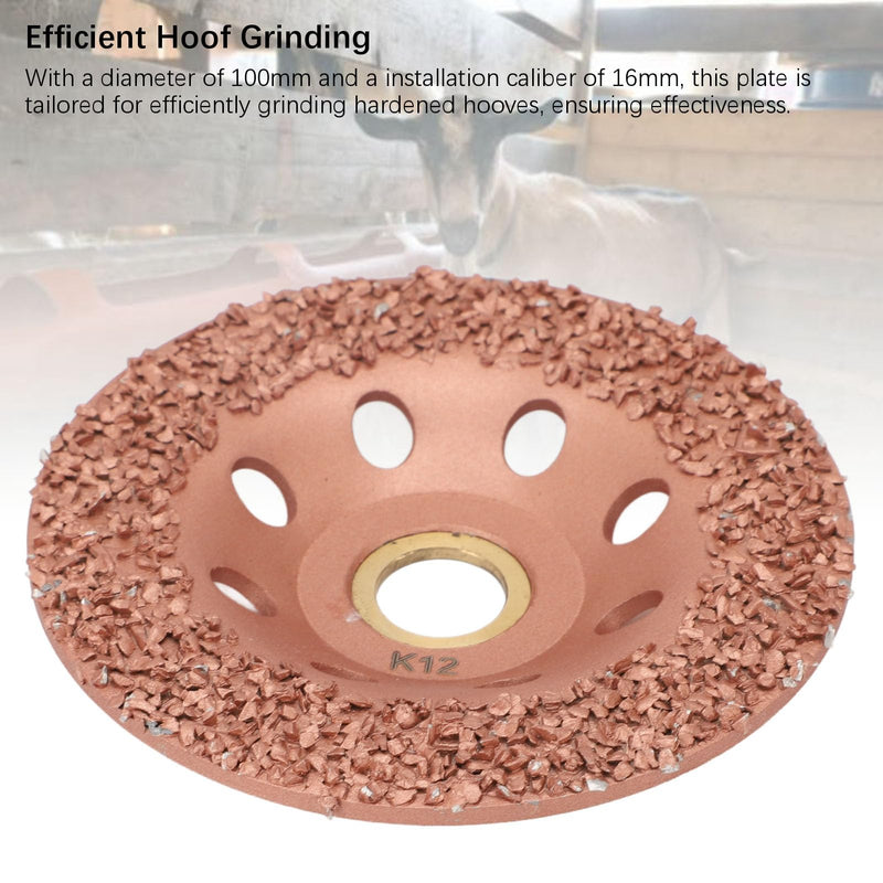HL Q7DMP Livestock Hoof Trimming Disc, Hoof Trimming Grinding Wheel 100mm Diameter Hooves Repair Tool Hoof Trimming Cutter Disc for Cattle Horses for 100 and 125 Model