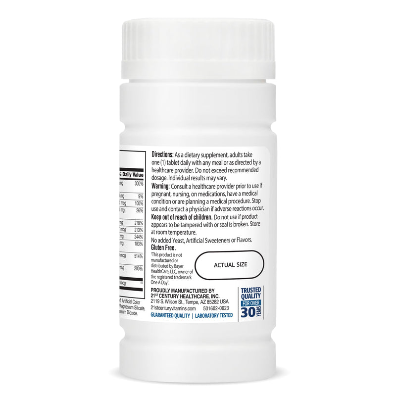 21st Century One Daily Men's 50+ Tablets, 100 Count (Pack of 2) 100 Count (Pack of 2)
