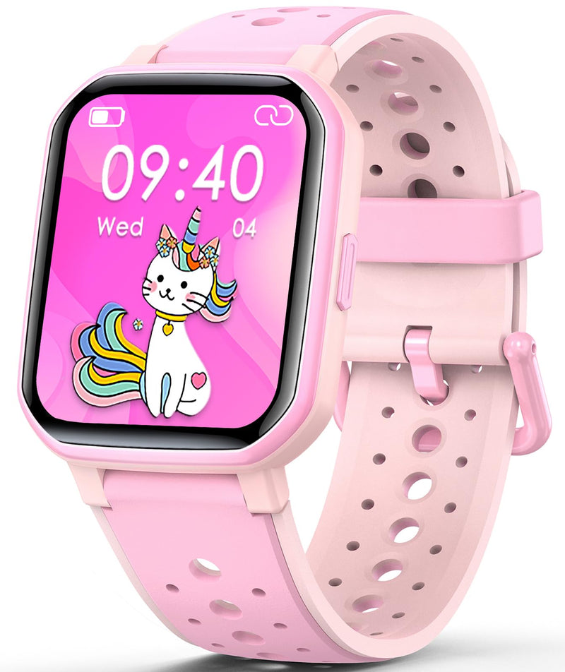 JOYELE Smart Watch for Kids Teens, No Phone Needed Fitness Tracker Boy Girls Watch with 19 Sport Modes, Pedometer, Sleep Monitor, Kids Watch Birthday Gifts Toy Gift for Girls Boys 6-16 (Pink) Pink - BeesActive Australia