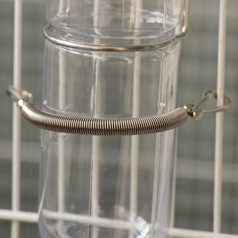 3.1in Spring with Clips Metal Springs 2 Clips Cage Accessories for Small Animal Hamster Guinea Pigs Water Dispenser Water Bottle Clip On Holder - BeesActive Australia
