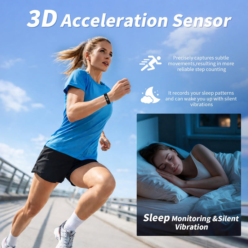Vibrating Alarm Clock Silent Wristband for Heavy Sleepers Battery Wrist Watch Bands for Deaf Loud for Adults Wearable Bracelet Won't Wake Partner Band Vibration Wake up Extremely Deep Sleeper