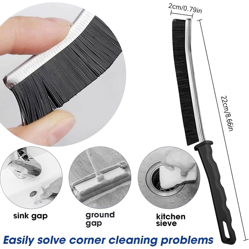Crevice Cleaning Brush, Hard Bristle Crevice Cleaning Brush, Shower Cleaner Brush, Bathroom Gap Cleaning Brush, Cleaning Tools, Gap Brush,6pcs - BeesActive Australia