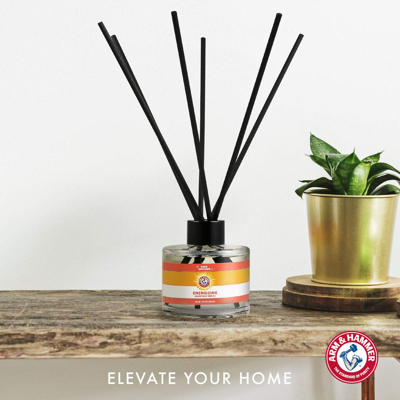 Arm & Hammer for Pets Air Care Energizing Reed Diffuser for Pets | 4 FL Oz Grapefruit Neroli Reed Diffuser to Eliminate Pet Odors | Reed Diffuser for Easy and Effective Pet Odor Elimination - BeesActive Australia