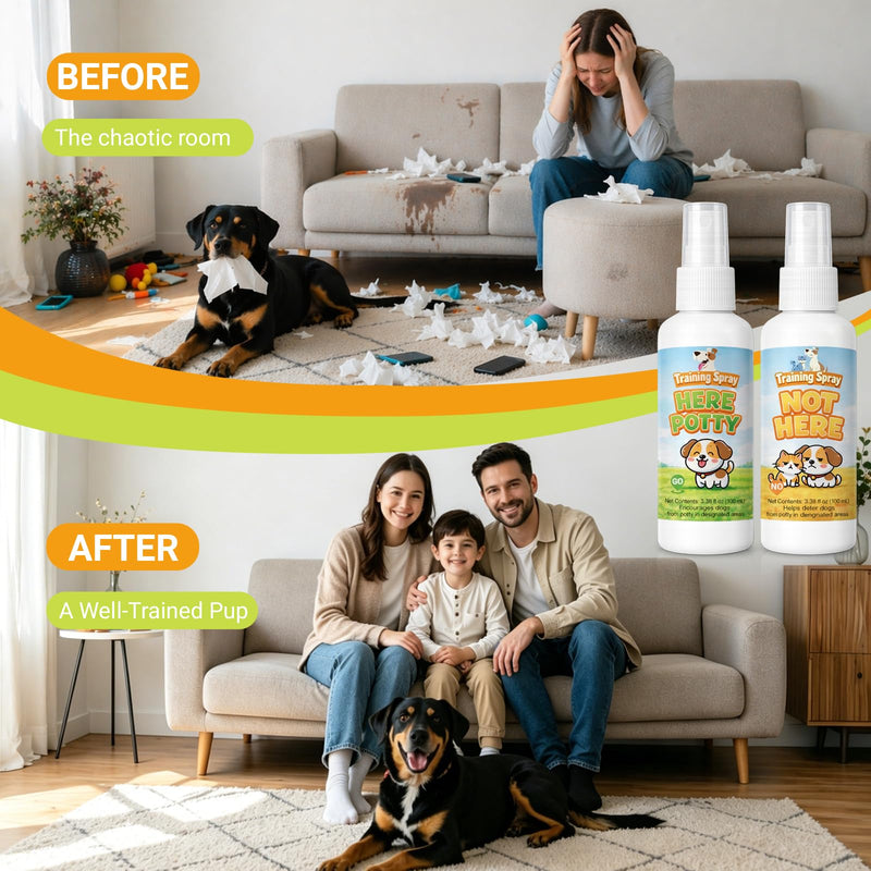 Potty Training Spray for Dogs, Dog Pee Spray for Indoor & Outdoor Use | Not Spray & Spray | Supports Potty Training & Helps Deter Marking | Gentle Formula | 6.8 fl oz