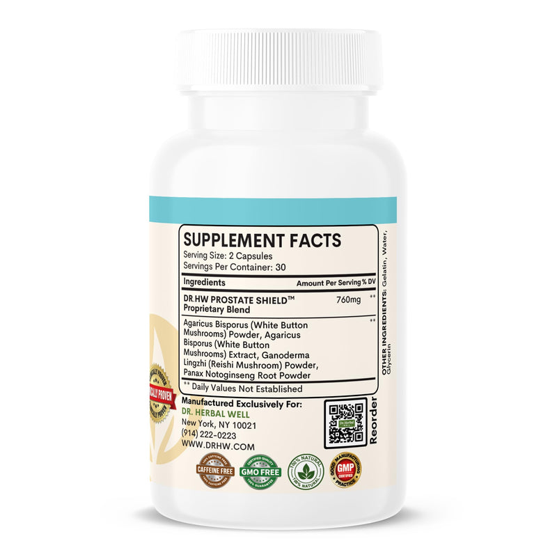 Prostate Shield – Clinically Tested Immune-Boosting 100% Natural No Added Vitamins Minerals or Sugar