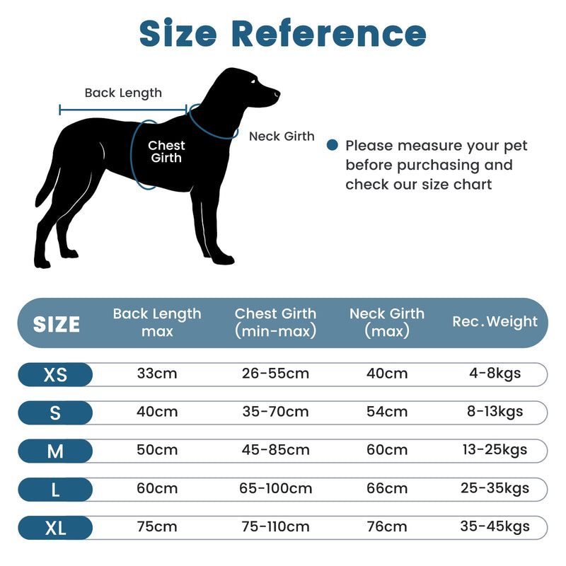 PETTOM dog bathrobe, dog bathrobe with high collar, dog bathrobe for large, medium and small dogs, dog bathrobe microfiber with Velcro fastener (blue, L) blue - BeesActive Australia