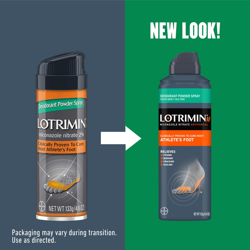 Lotrimin Medicated Deodorant Powder Spray with Miconazole Nitrate 2%, 4.6 oz (Pack of 3) Fresh 4.6 Ounce (Pack of 3) - BeesActive Australia
