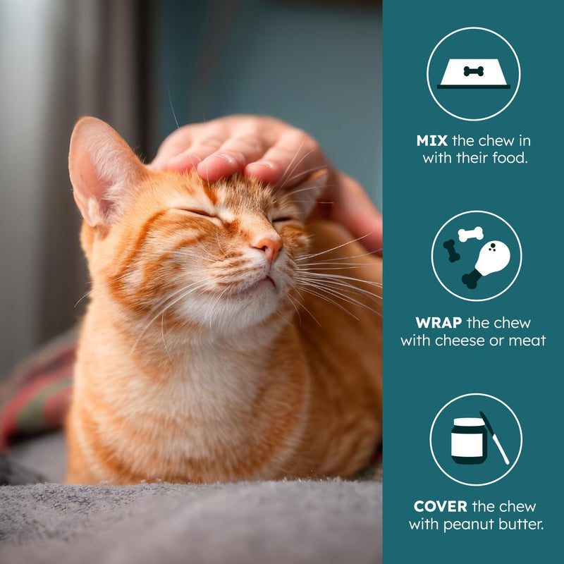 PetHeal Immune Plus Chews for Cats - Vet-Reviewed - Boosts Immunity & Liver Health with Turkey Tail, Reishi & Milk Thistle | Promotes Shiny Coat & Reduces Lumps | 60 Chicken-Flavored Soft Chews