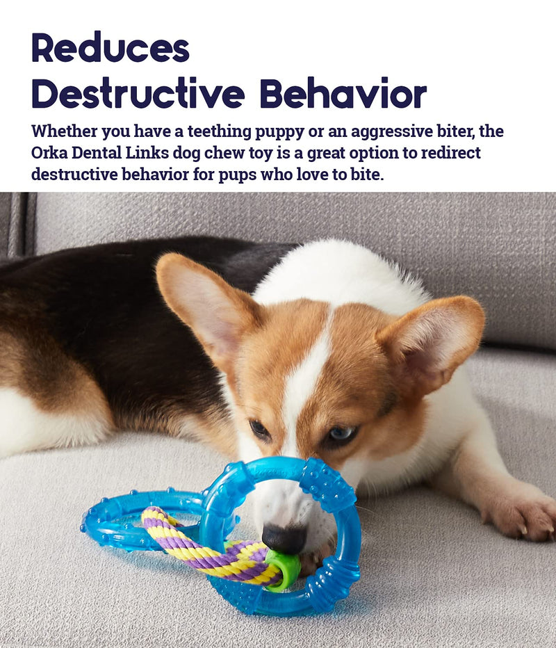 Petstages Orka Dental Links Dog Chew Toy Dental Links - Multi Small Breeds & Puppy - BeesActive Australia