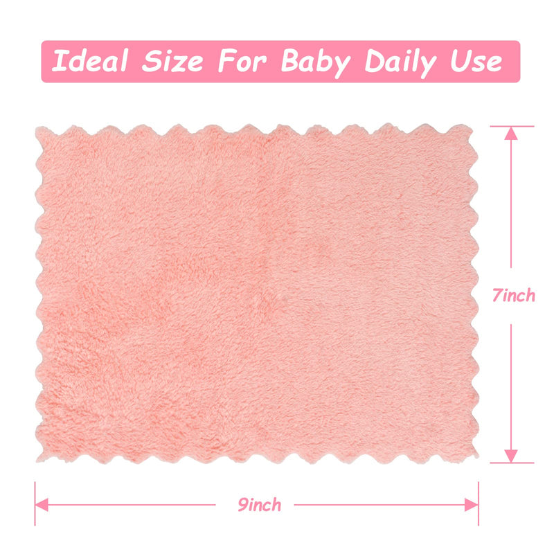 Orighty 24-Pack 7''x9'' Microfiber Coral Fleece Baby Washcloths - Super Soft, Absorbent, Gentle on Newborns, Infants and Toddlers 24 Pack(7x9 inch) - BeesActive Australia