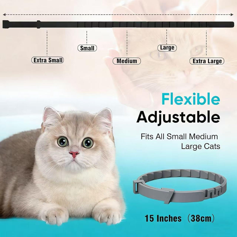 Calming Collar for Cats Pheromone Collar for Cats, Relief Anxiety Stress Separation, Help Calm Relax and Comfort Your cat, Ease Anxiety- 4pcs