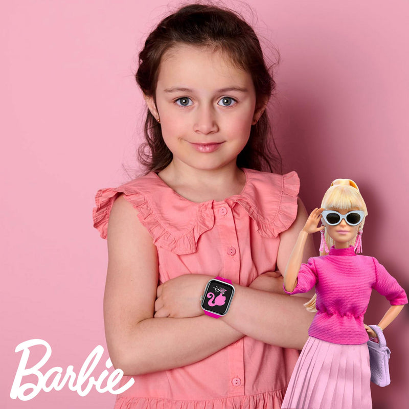 Barbie Kids Smart Watch – Touchscreen Smartwatch with Camera, Activity Trackers, Pedometer, Music, Stopwatch, and Glitter Silicone Strap – Fits Wrists from 5.5" to 8" - BeesActive Australia