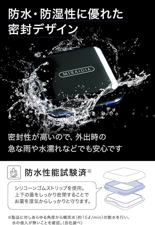 MIRAIDIA Pill Case, Medicine Case, Supplement Case, Portable, Supplement Case, Stylish, Medicine Storage - BeesActive Australia