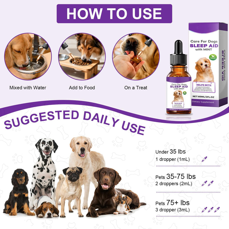 Melatonin for Dogs & Cats, Dog Melatonin, Promotes Relaxation, Sleep & Calm Behaviour for Dog, Dog Anxiety Relief Calming for Noise, Fireworks, Separation Anxiety & Travel Stress
