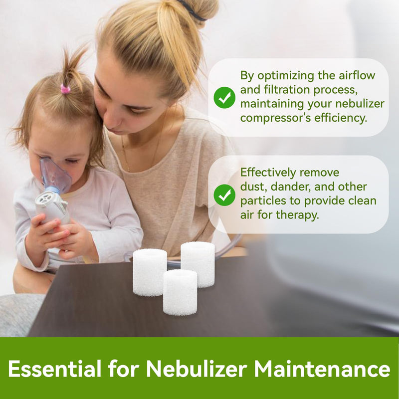 Nebulizer Filter Replacement Air Filter Compatible with PARI Vios Nebulizer Compressors, Ultra II, Trek, and Trek S, Nebulizer Filters Replacement for Vios Nebulizer Parts, 6 Pieces - BeesActive Australia
