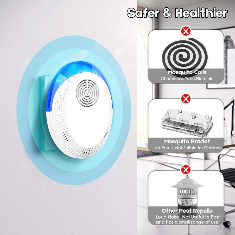 Ultrasonic Pest Repeller, 6 Pack Pest Repellent Ultrasonic Plug in, Insect Repellent Indoor Electronic Bug Repellent Plug in for Mosquitos, Ants, Roaches, Bug, Mouse - BeesActive Australia