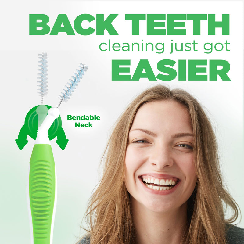 GUM Proxabrush Go-Betweens - Tight - Interdental Brushes - Soft Bristled Dental Picks for Plaque Removal Health - Safe for Braces & Dental Devices, 10ct (Pack of 6) 10 Count (Pack of 6)