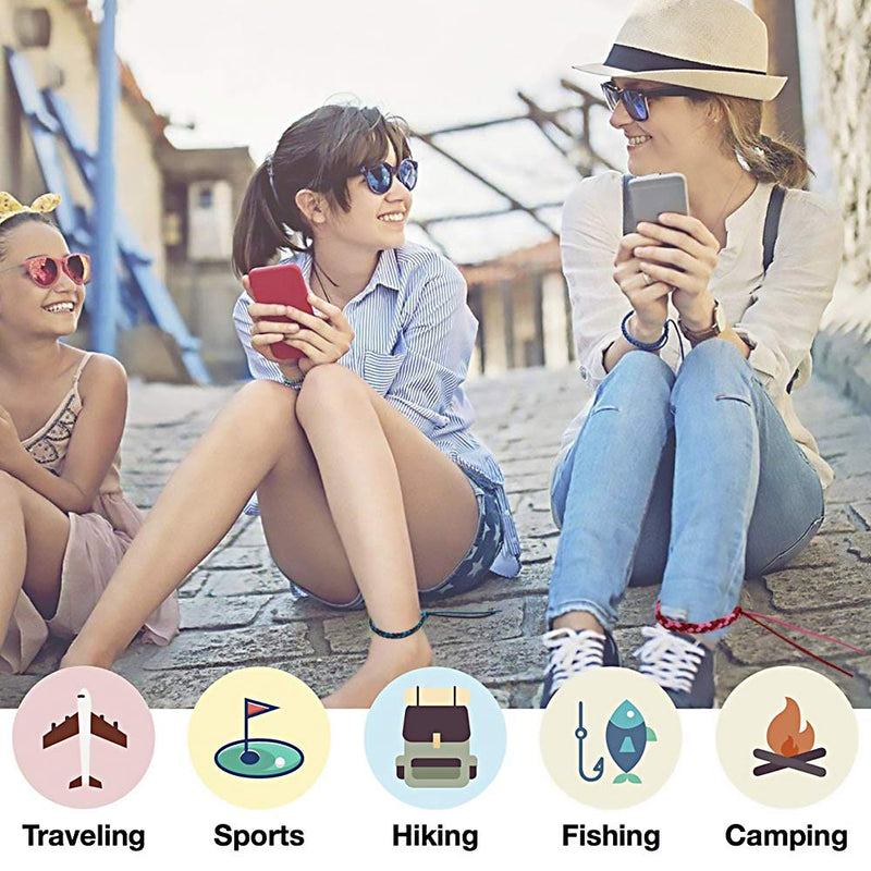 12 Pack Mosquito Repellent Bracelets, Solid Color Individually Wrapped Leather Insect & Bug Repellent Wrist Bands for Kids & Adults Outdoor Camping Fishing Traveling 1 Count (Pack of 12) - BeesActive Australia