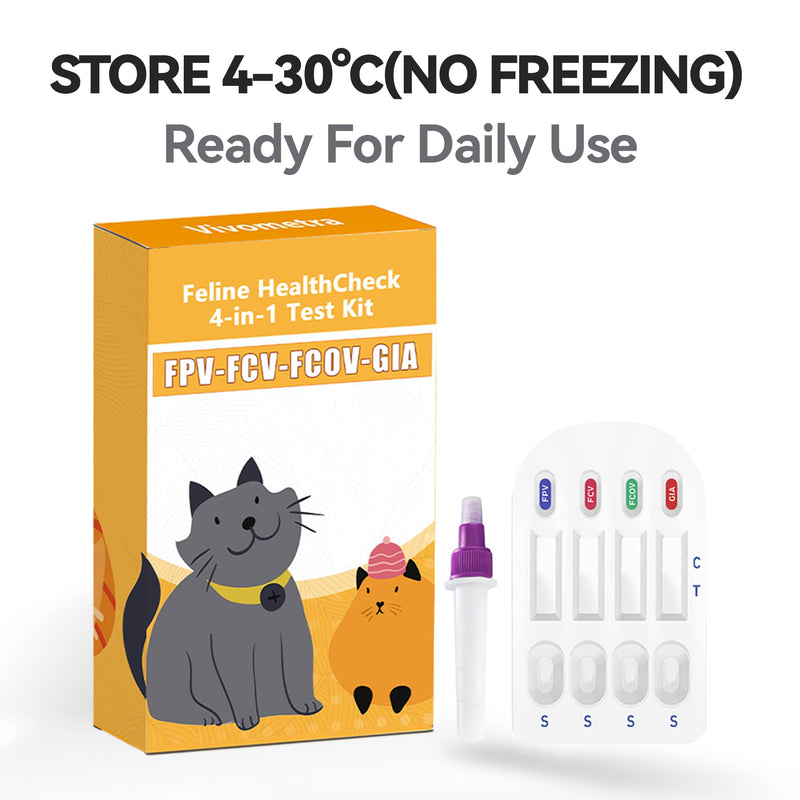 Home Check 4-in-1 Feline Home Wellness Kit – Easy Cat Health Monitor 2 (Pack)