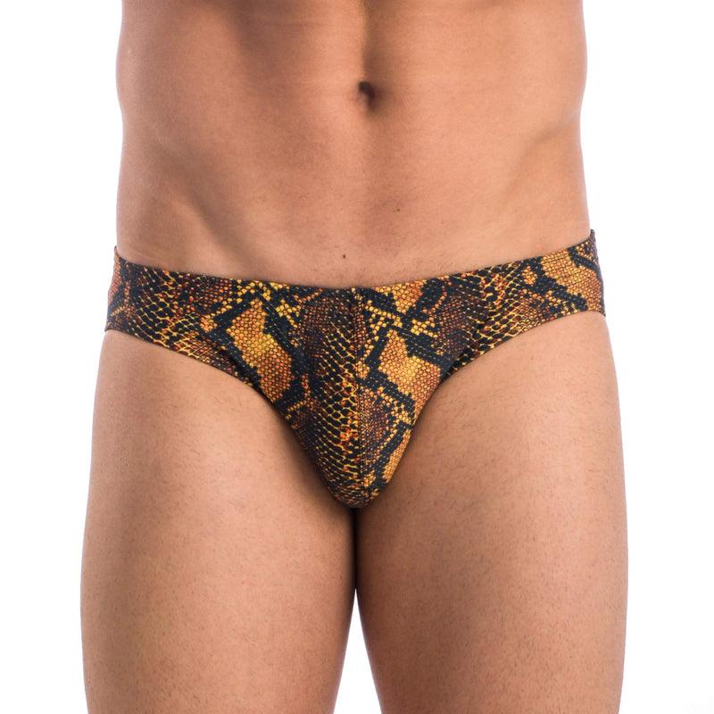 Gary Majdell Sport Mens Print Contour Pouch Bikini Swimsuit Snake Print X-Large
