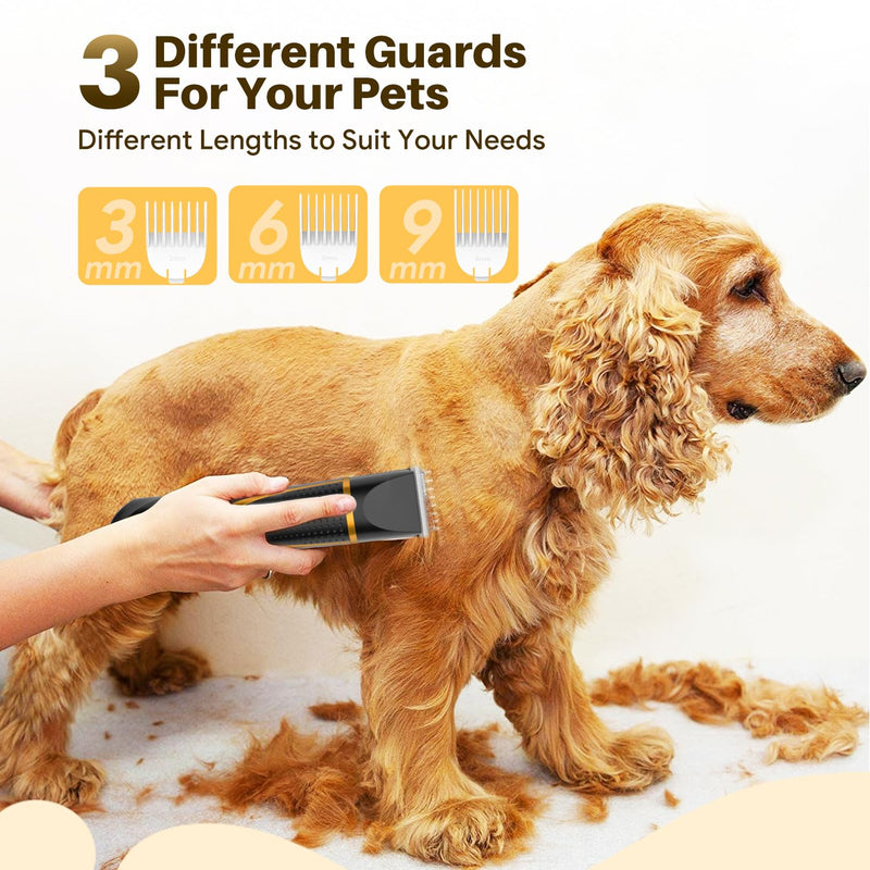 Small Dog Grooming Kit, 4 in 1 Electric Cordless Dog Paw Trimmer with Nail Grinder, Low Noise Dog Nail Trimmers, IPX7 Waterproof Small Dog Grooming Clippers for Paws, Ears, Face, Hip Hairl C-black - BeesActive Australia