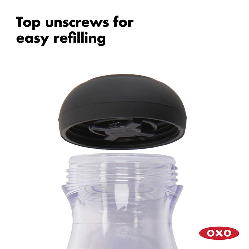 OXO Good Grips Soap Dispensing Palm Brush, Black/Clear/White - BeesActive Australia