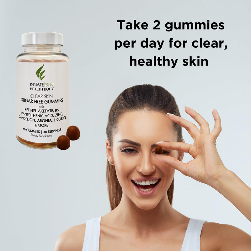 Innate Skin Health Body Clear Skin Acne Gummies, 60 Count
